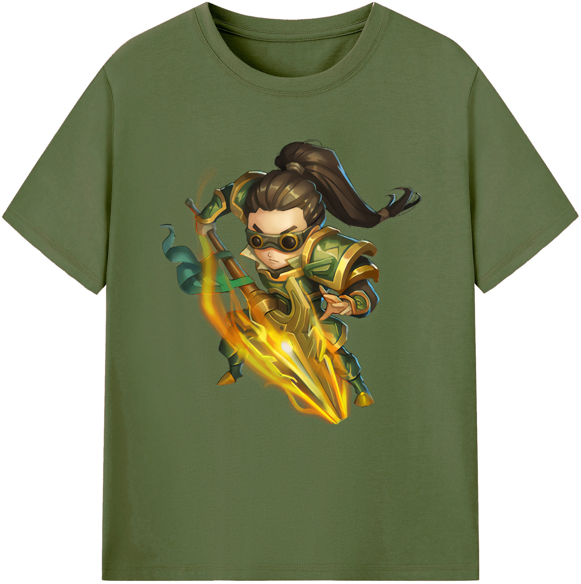 リーグ・オブ・レジェンド League of Legends LOL 綿100％半袖Tシャツ（フロントプリント）